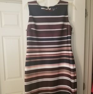 Multi colored striped dress